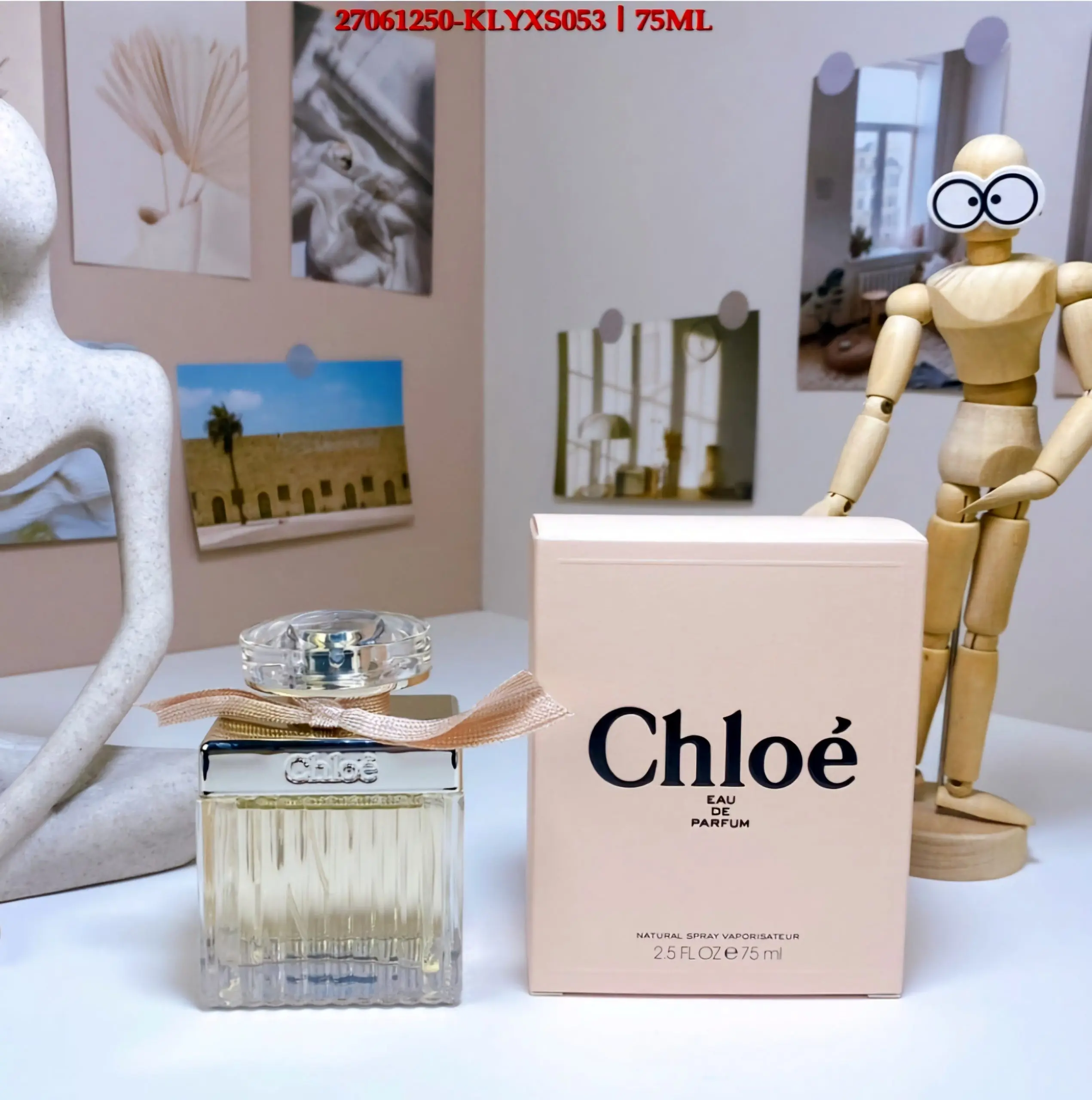 Chloe Eau de Parfum 75ml bottle and box with ribbon detail – floral feminine fragrance