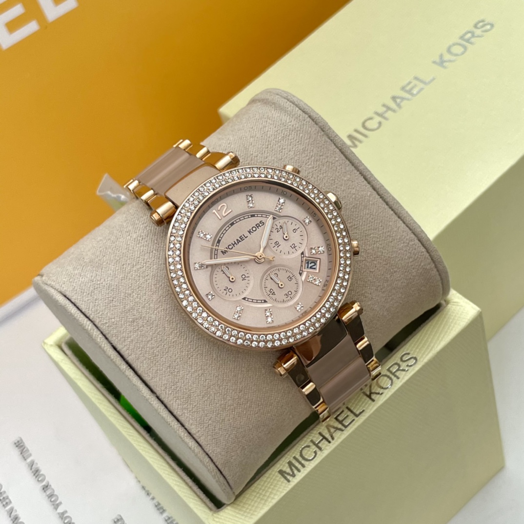 michael kors parker watch rose gold