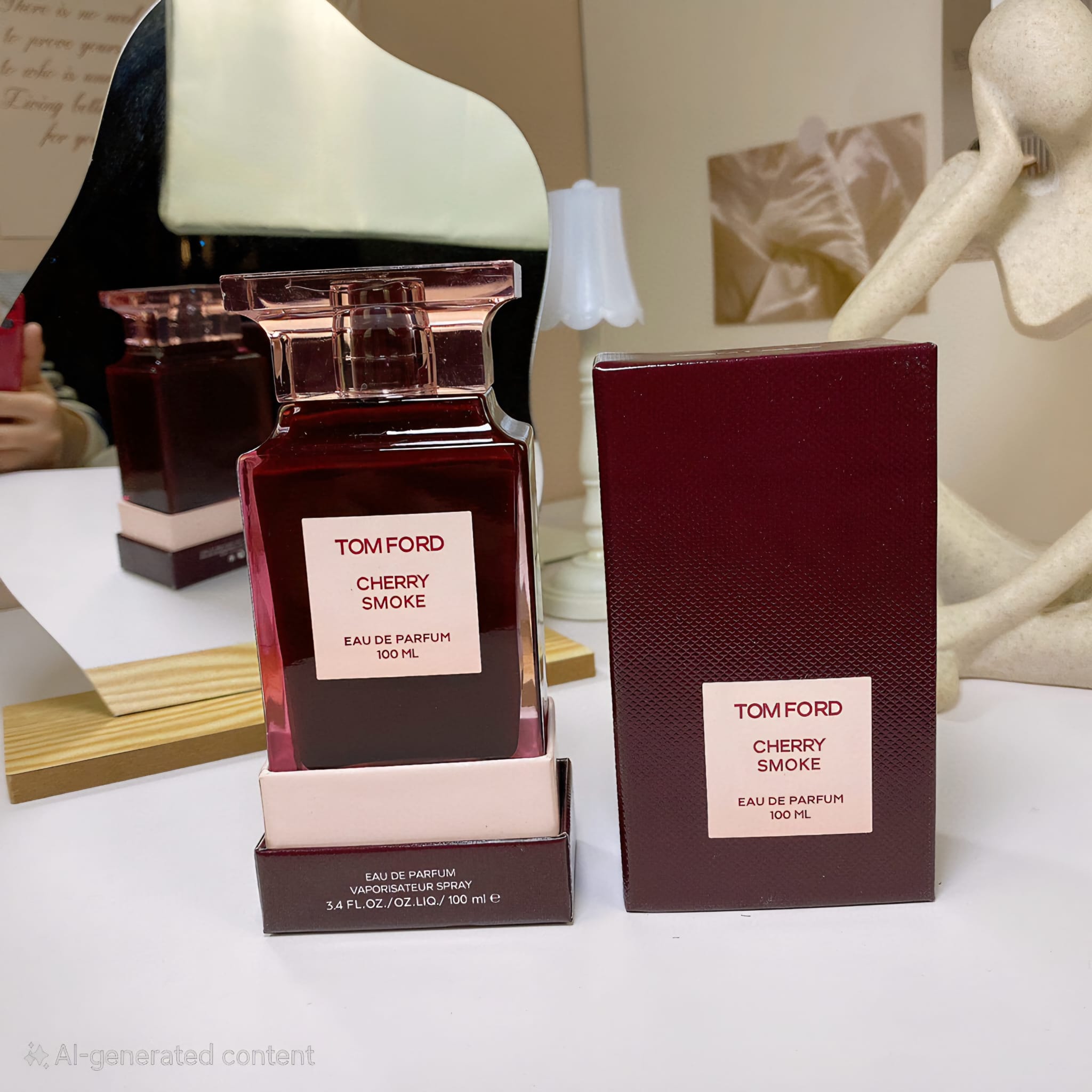 Tom Ford Cherry Smoke 100ml bottle and box – Dark Cherry Perfume