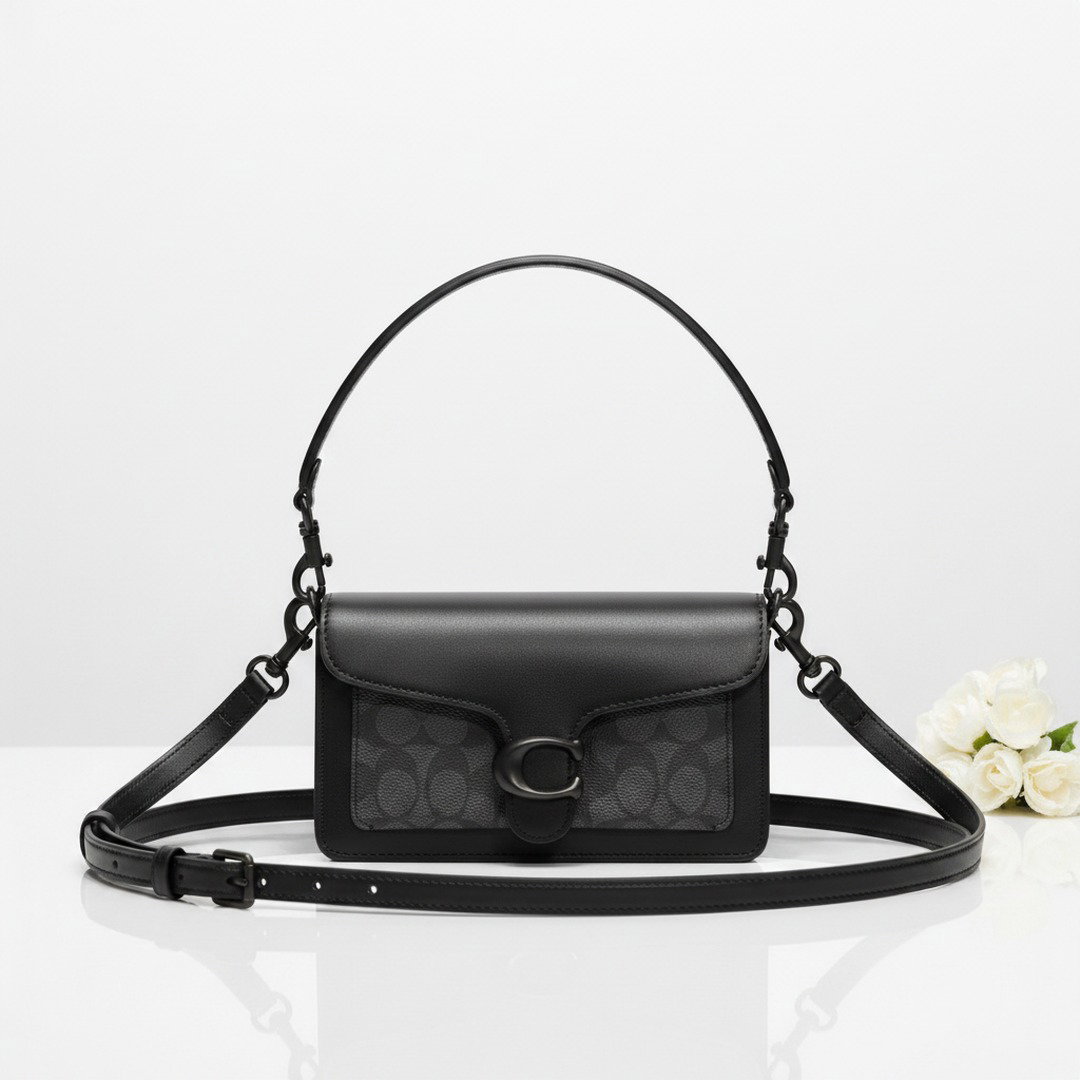 Compact Crossbody Bag Ireland – Black 20cm Flap Bag