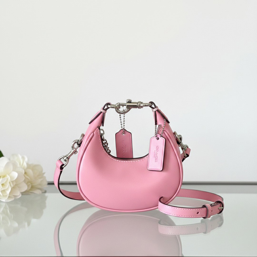 pink mini crossbody shoulder bag ireland crescent 20cm