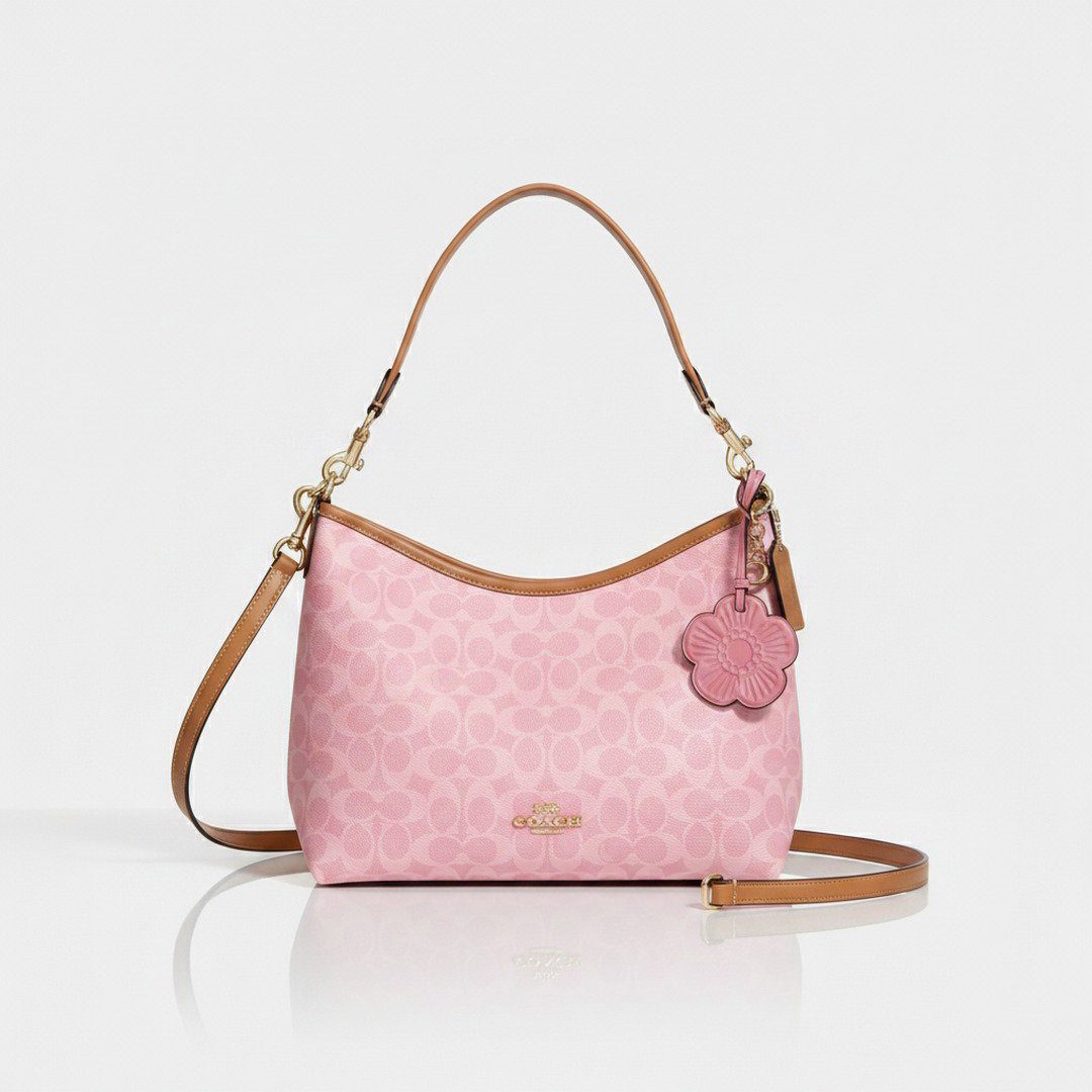 canvas shoulder bag ireland pink 31cm