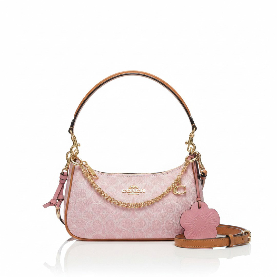 pink shoulder bag ireland chain strap crossbody 24cm